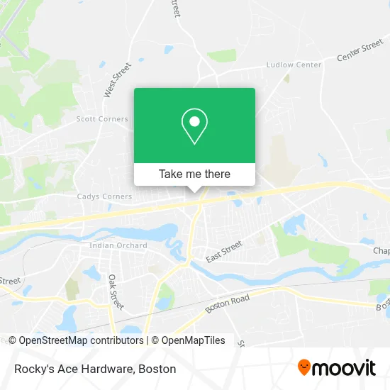 Rocky's Ace Hardware map