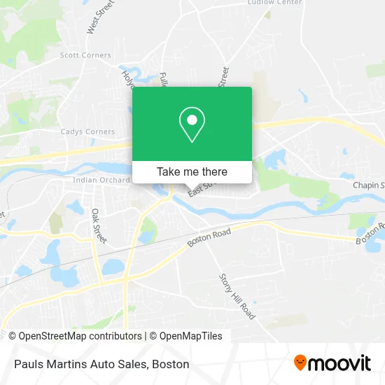 Pauls Martins Auto Sales map