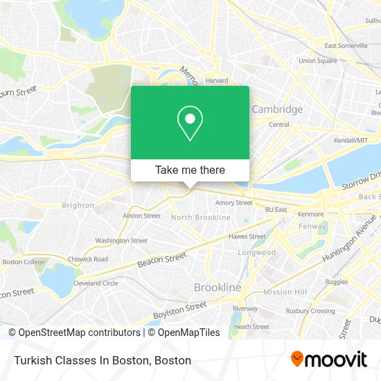 Turkish Classes In Boston map