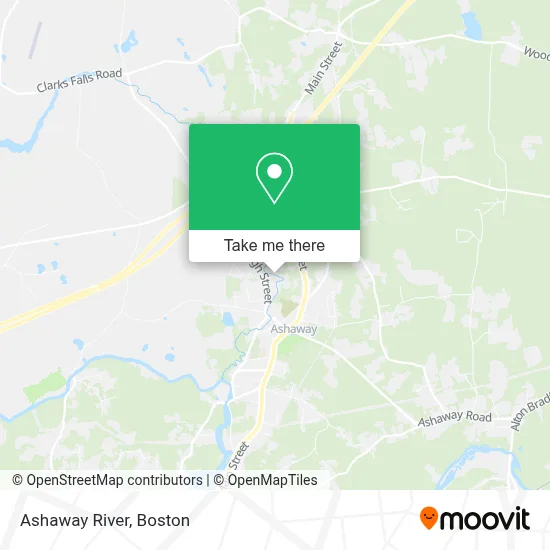Ashaway River map