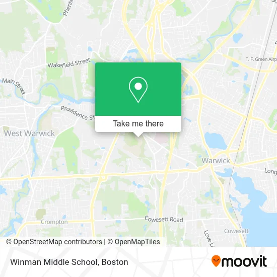 Winman Middle School map