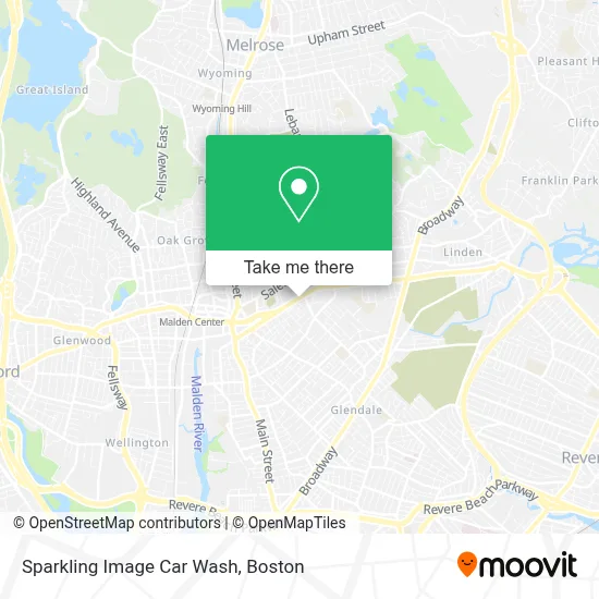 Sparkling Image Car Wash map