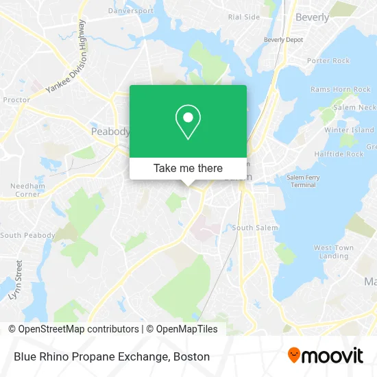 Blue Rhino Propane Exchange map