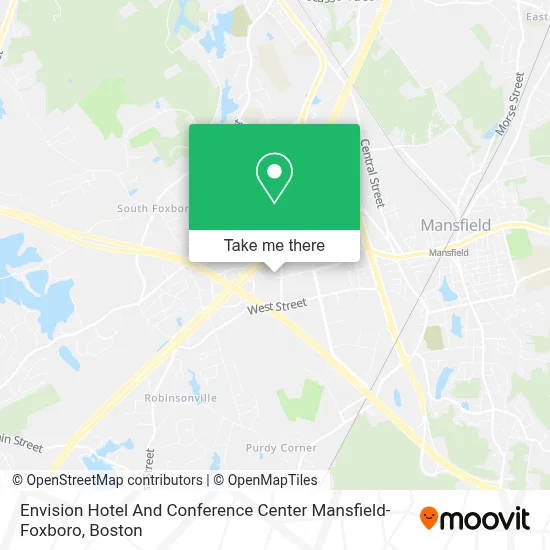 Envision Hotel And Conference Center Mansfield-Foxboro map