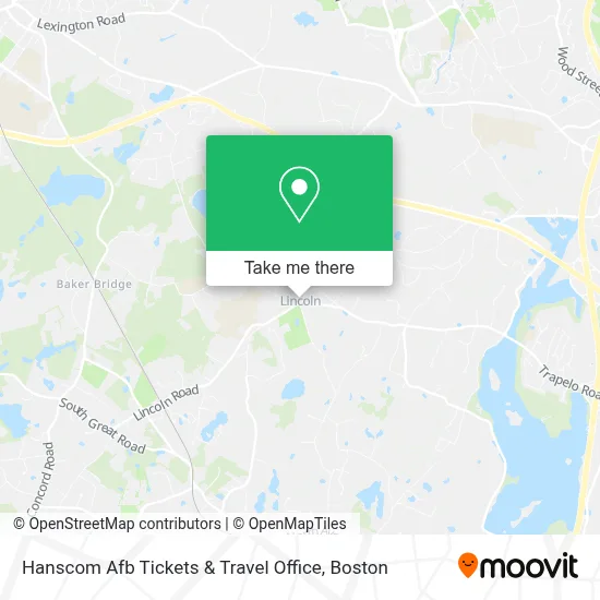 Hanscom Afb Tickets & Travel Office map