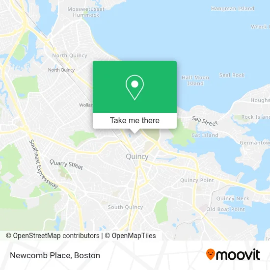 Newcomb Place map