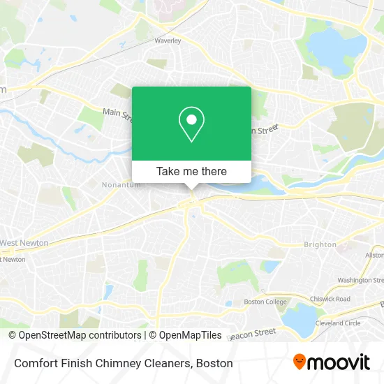 Comfort Finish Chimney Cleaners map