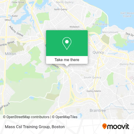 Mass Csl Training Group map