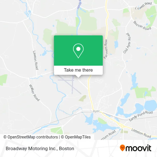 Broadway Motoring Inc. map