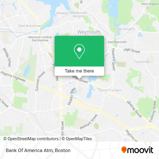 Bank Of America Atm map
