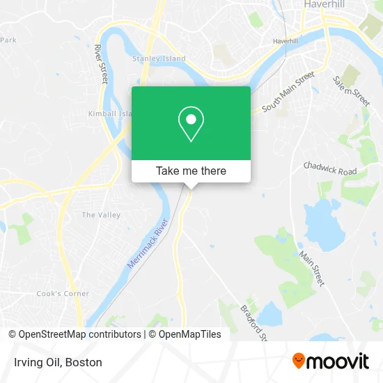 Irving Oil map