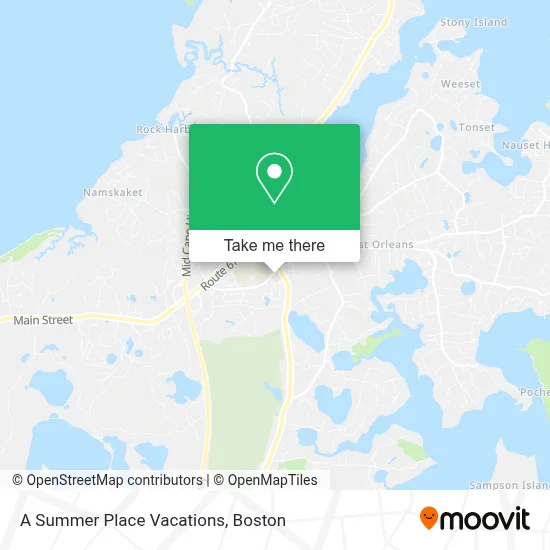 A Summer Place Vacations map