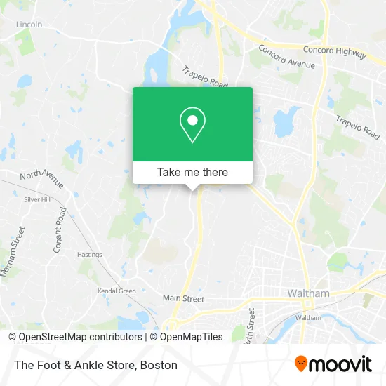 The Foot & Ankle Store map