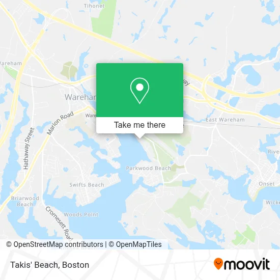 Takis' Beach map