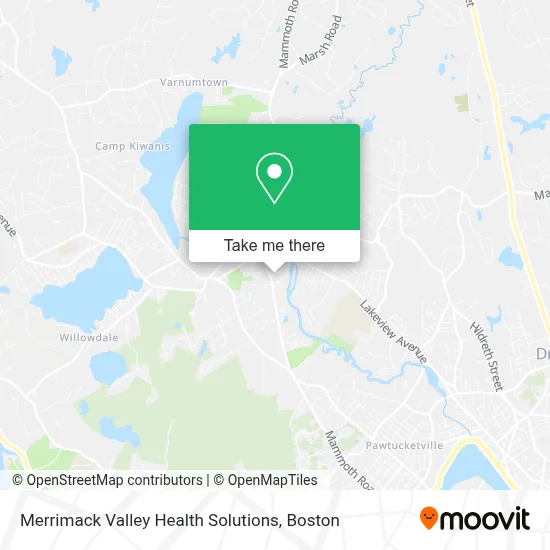 Merrimack Valley Health Solutions map