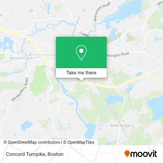 Concord Turnpike map