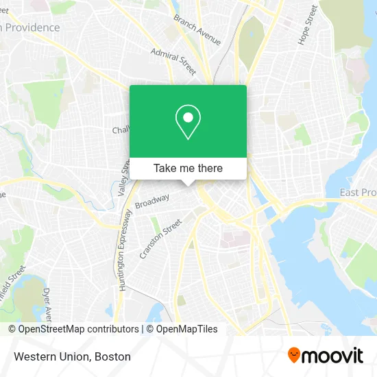 Western Union map