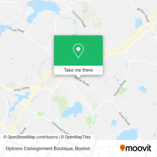 Options Consignment Boutique map