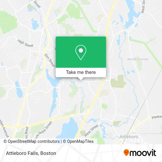 Attleboro Falls map
