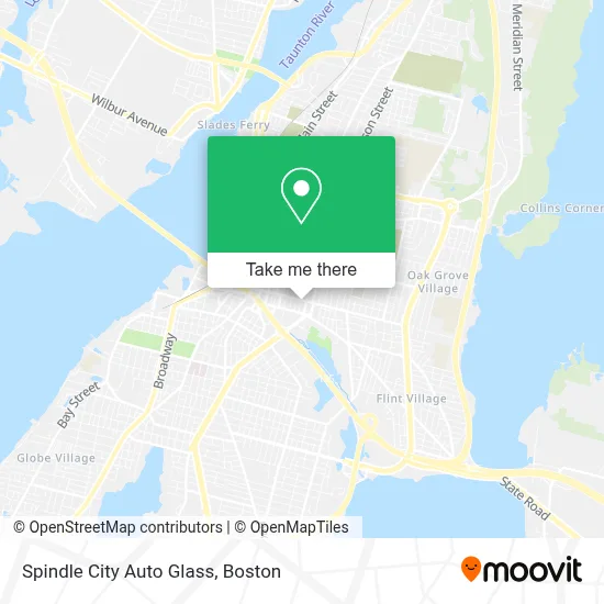 Spindle City Auto Glass map
