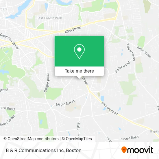 B & R Communications Inc map