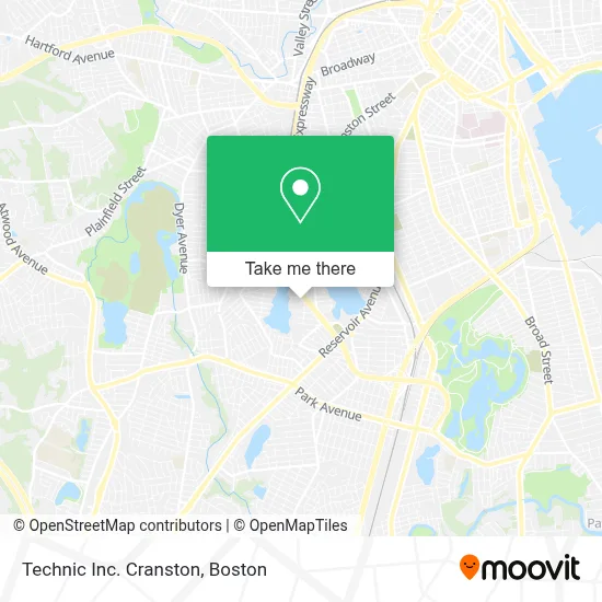 Technic Inc. Cranston map