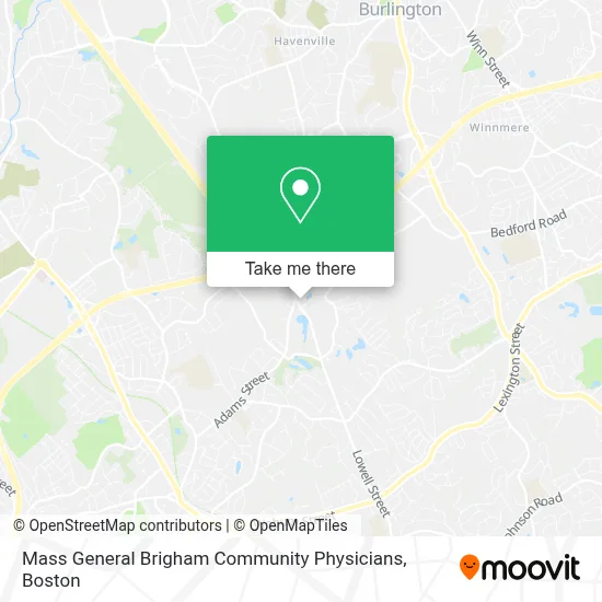 Mass General Brigham Community Physicians map