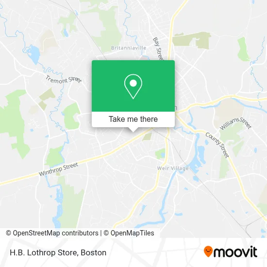 H.B. Lothrop Store map