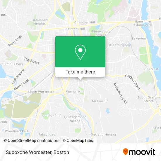 Suboxone Worcester map