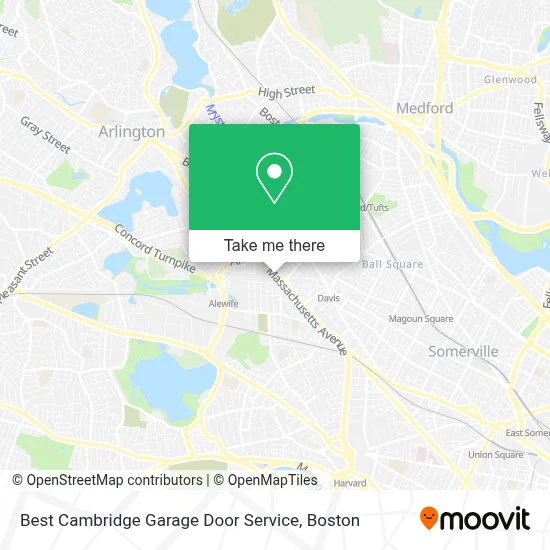 Best Cambridge Garage Door Service map