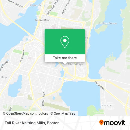Fall River Knitting Mills map