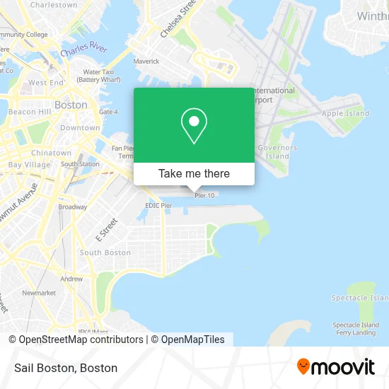 Sail Boston map