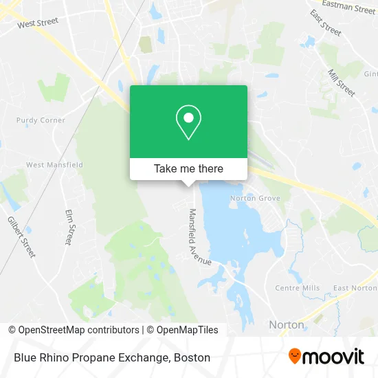 Blue Rhino Propane Exchange map