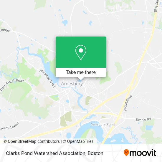 Clarks Pond Watershed Association map