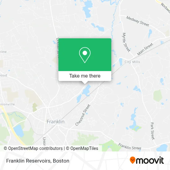 Franklin Reservoirs map