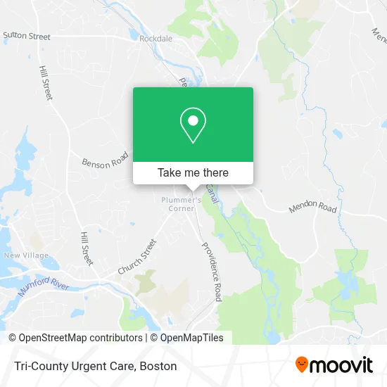 Tri-County Urgent Care map