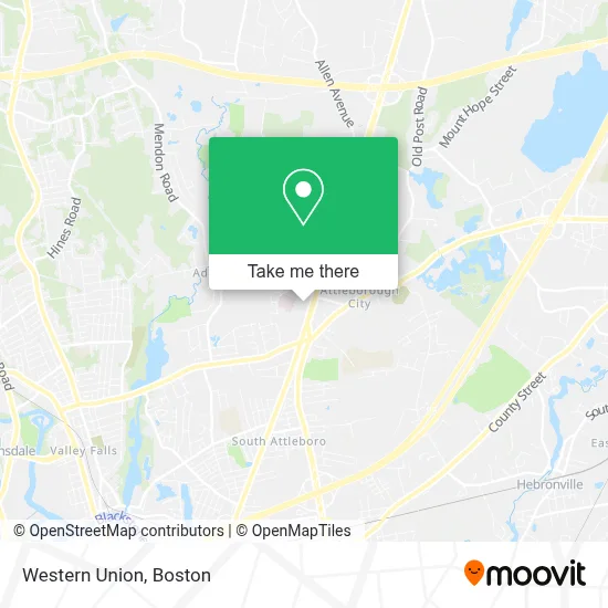 Western Union map