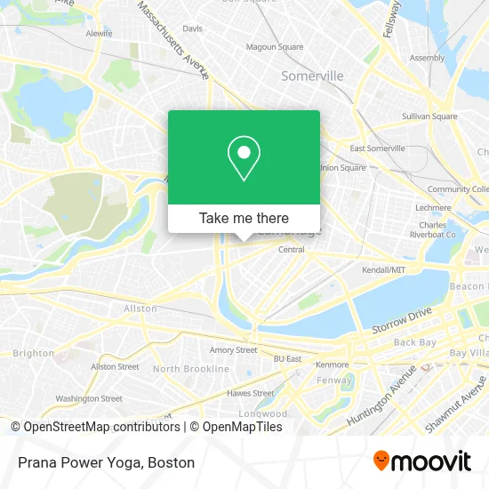 Prana Power Yoga map