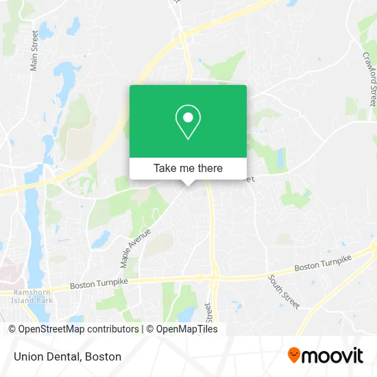 Union Dental map