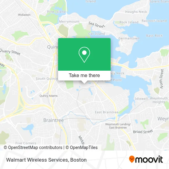 Walmart Wireless Services map