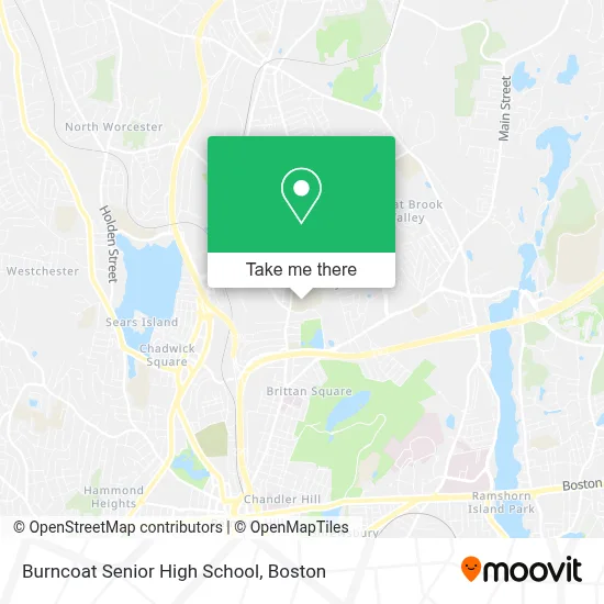 Burncoat Senior High School map