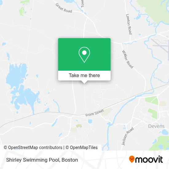 Shirley Swimming Pool map