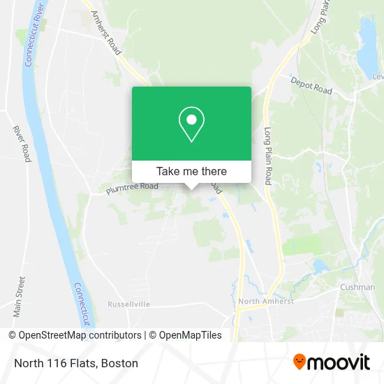 North 116 Flats map