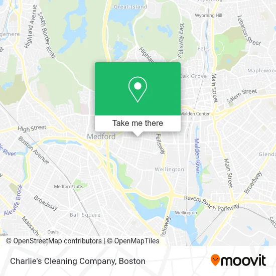 Charlie's Cleaning Company map