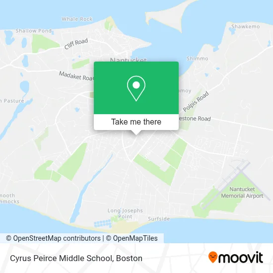 Cyrus Peirce Middle School map