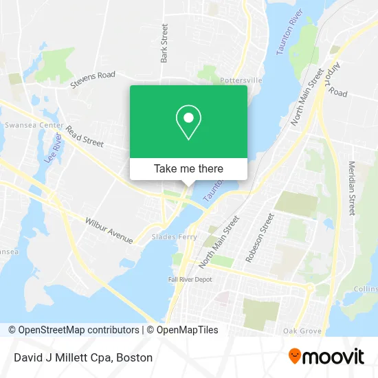 David J Millett Cpa map