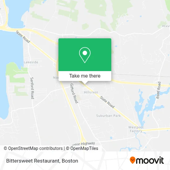 Bittersweet Restaurant map