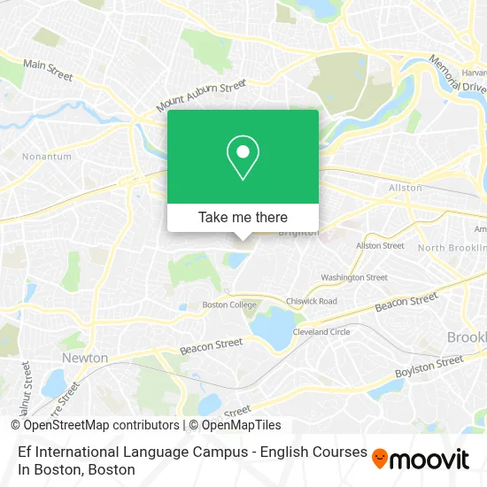 Ef International Language Campus - English Courses In Boston map