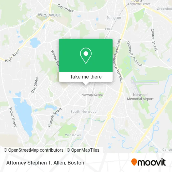 Attorney Stephen T. Allen map
