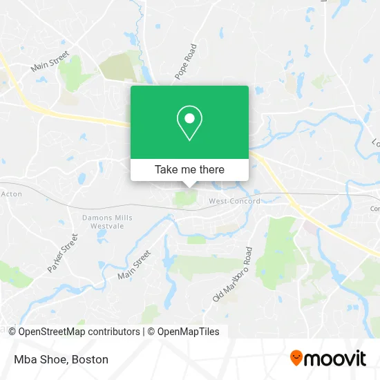 Mba Shoe map